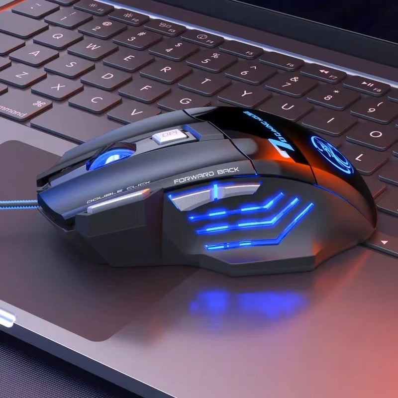 Mouse gamer 3200dpi com LED USB Botões Profissional