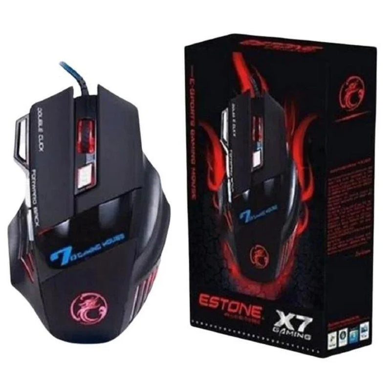 Mouse gamer 3200dpi com LED USB Botões Profissional