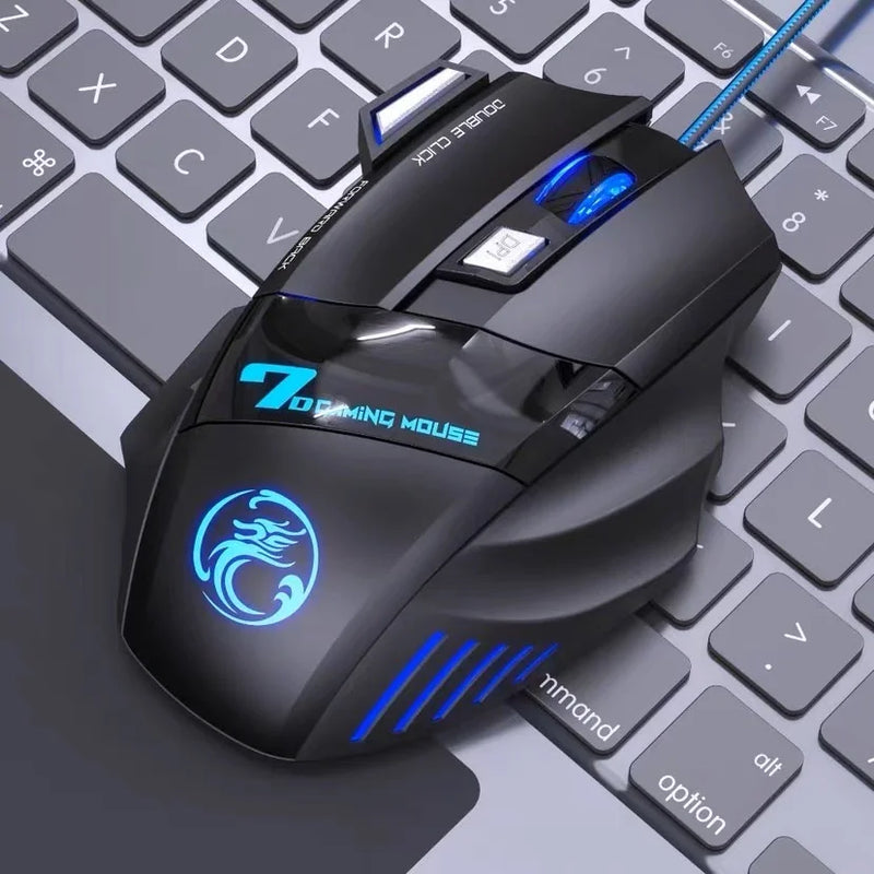 Mouse gamer 3200dpi com LED USB Botões Profissional