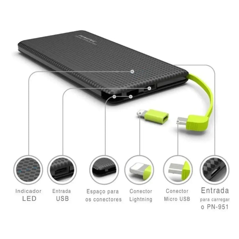 Carregador portátil 10.000mAh