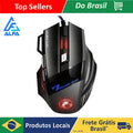 Mouse Gamer X7 3200dpi LED USB 7 Botões Profissional