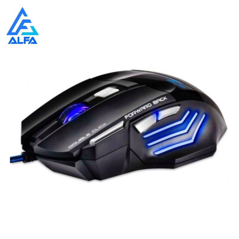 Mouse Gamer X7 3200dpi LED USB 7 Botões Profissional